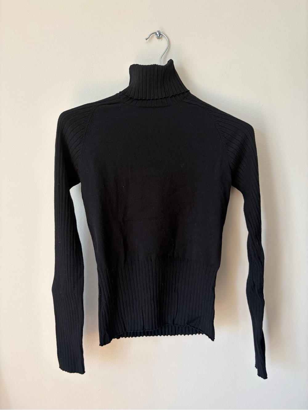 Atelier by Teenflo - Black Turtleneck Ribbed Women's Sweater